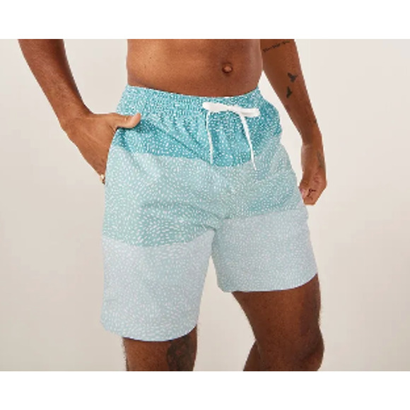 NWT Chubbies Men's The Whale Sharks 7" Classic Liner Swim Trunks Blue Size S - Picture 2 of 10